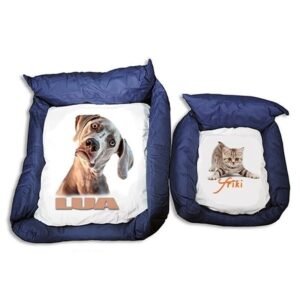 Cama para mascotas personalizada con fotos Grande
