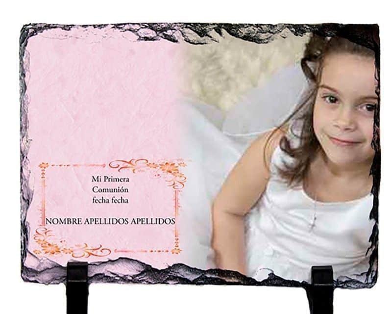 Pizarra Comunión natural personalizada con fotos 15x20 - Imagen 4