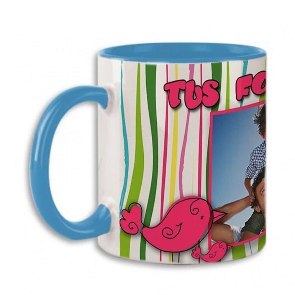 Taza personalizada con fotos interior y asa de color - Imagen 5