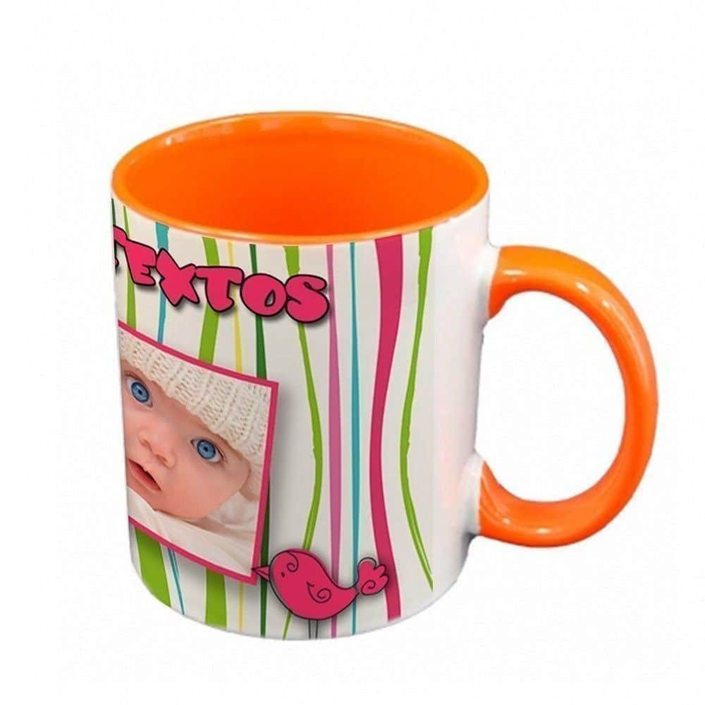Taza personalizada con fotos interior y asa de color - Imagen 6