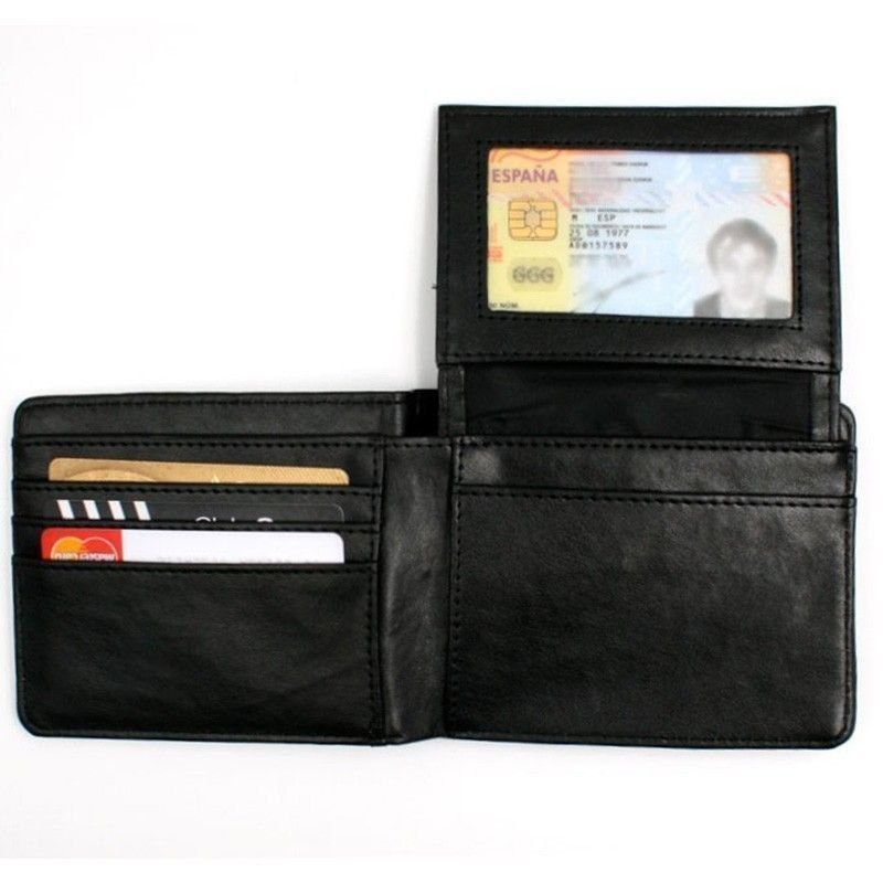 Cartera personalizada con fotos caballero DNI Negra - Imagen 2