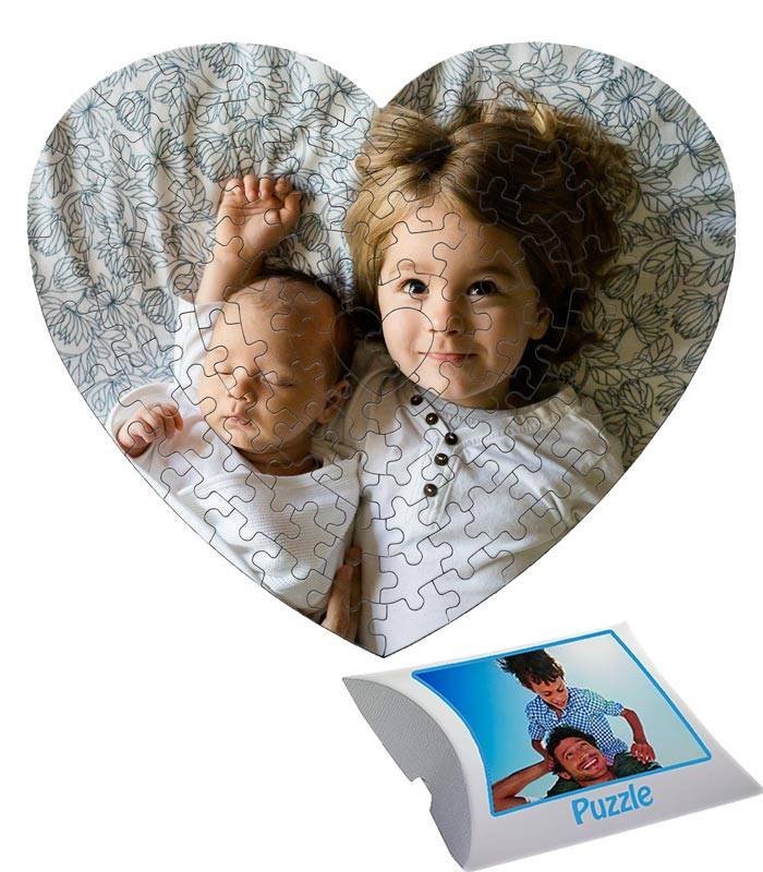 Puzzle personalizado con fotos forma de corazón