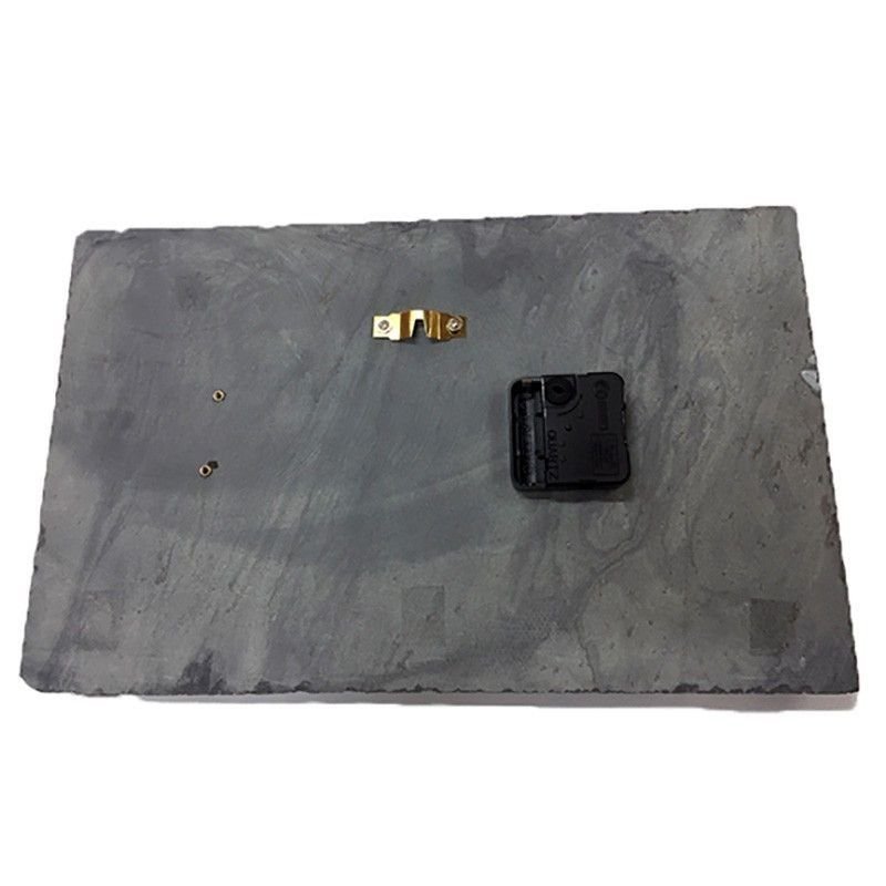 Reloj pizarra natural personalizado con fotos Vertical - Imagen 3