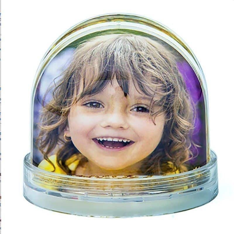 Bola de nieve con fotos Estrellitas