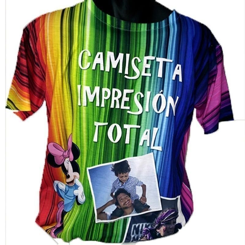 Camiseta personalizada con fotos impresion total FULLPRINT Unisex