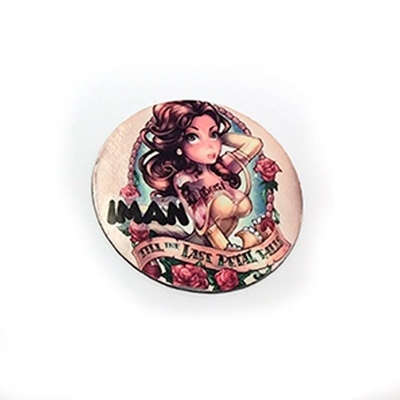 Imán personalizado con fotos redondo