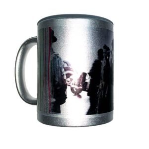 Taza personalizada con fotos plateada