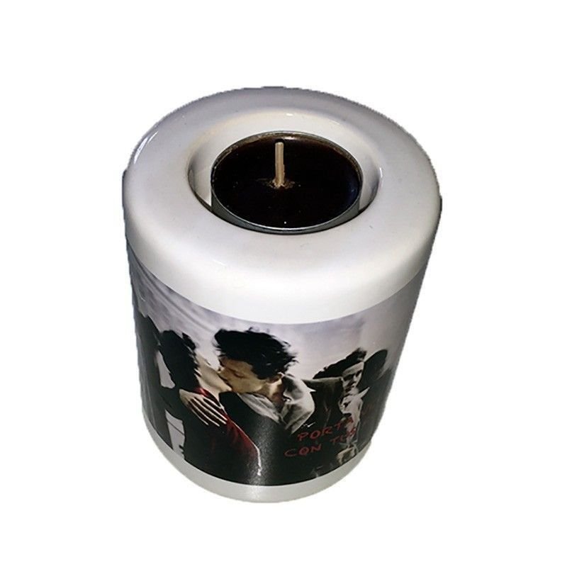 Porta velas personalizado con fotos grande