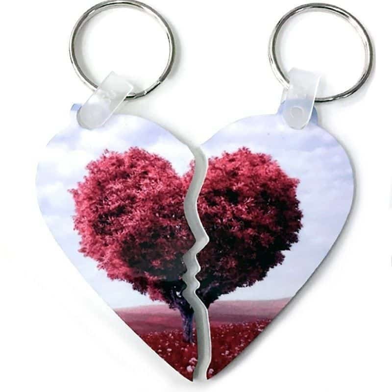 Llavero personalizado con fotos Corazón Partío 2 caras - Imagen 2