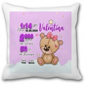 Cojín nacimiento Niña