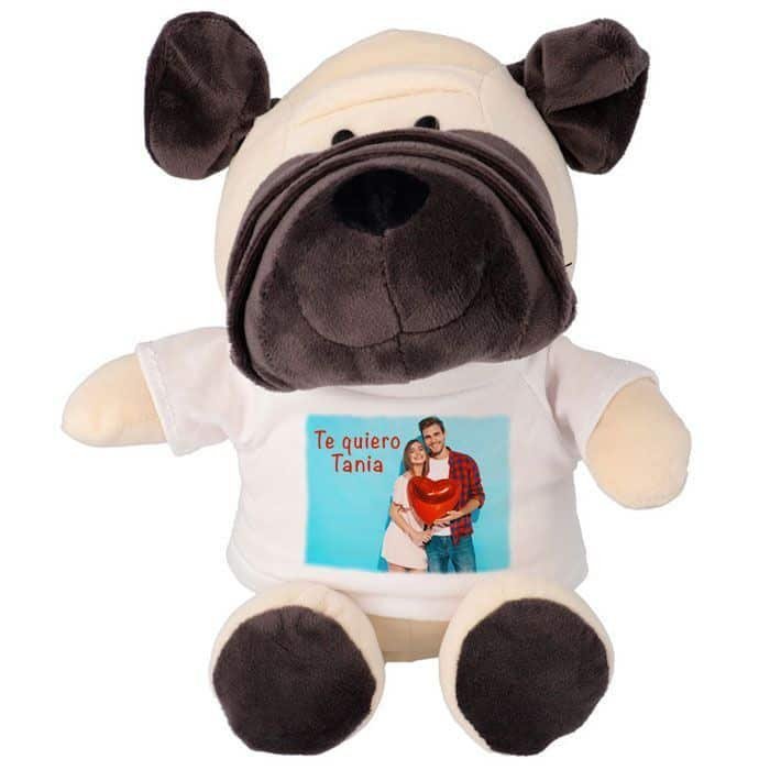 Peluche personalizado con fotos Perro marrón