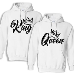 Sudaderas King Queen con capucha