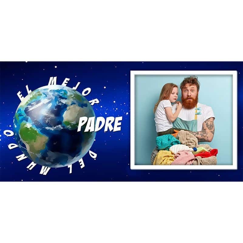 Taza El Mejor Padre + Tu foto - Imagen 2
